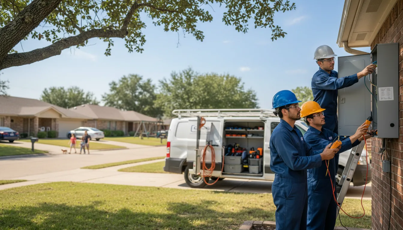 Certified electrician providing emergency electrical services in Cordell, OK